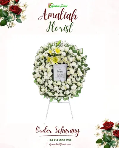 Krans Bunga Duka Cita di Kawasan Industri Ceper Klaten